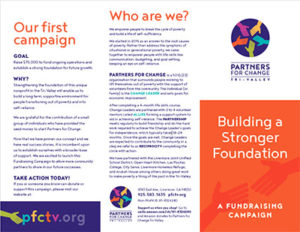 PFCTV Fund Raising Tri-Fold Informational Brochure